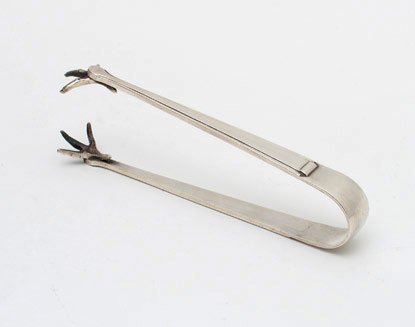 Silver Plated Ice Tongs