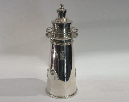 Silver Lighthouse Cocktail Shaker