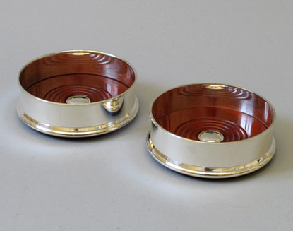 Silver Wine Coasters